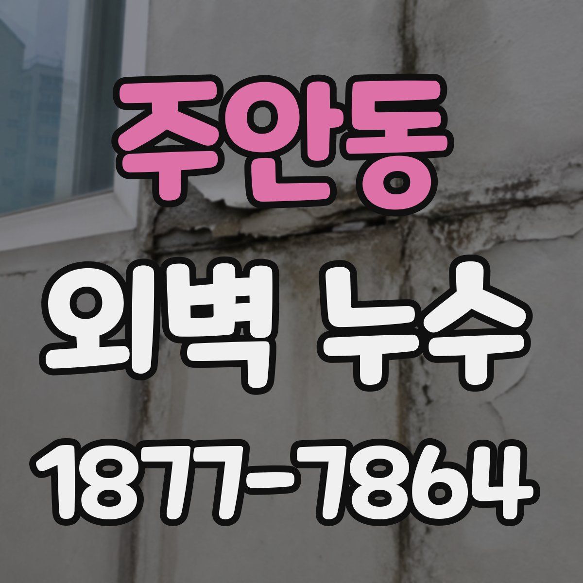 주안동 외벽 누수