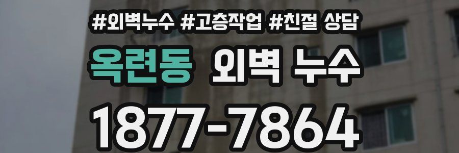 옥련동 외벽 누수