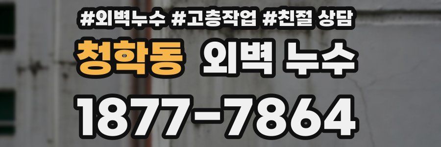 청학동 외벽 누수