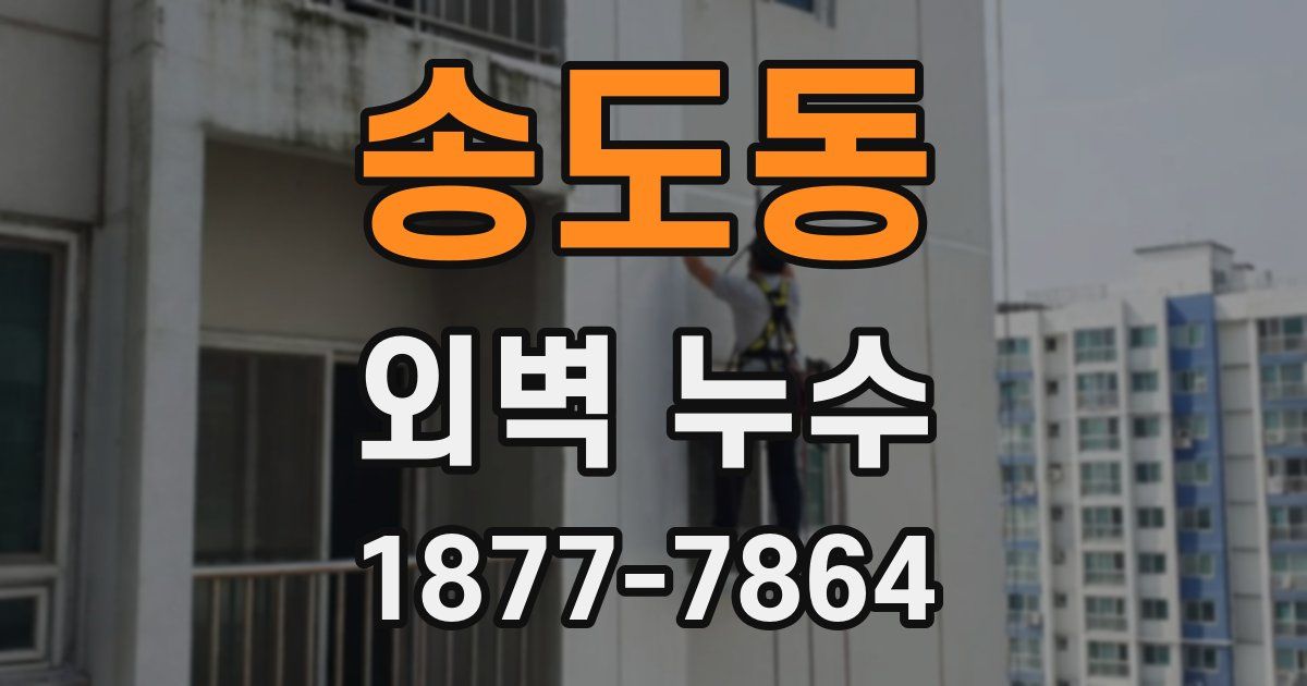 송도동 외벽 누수