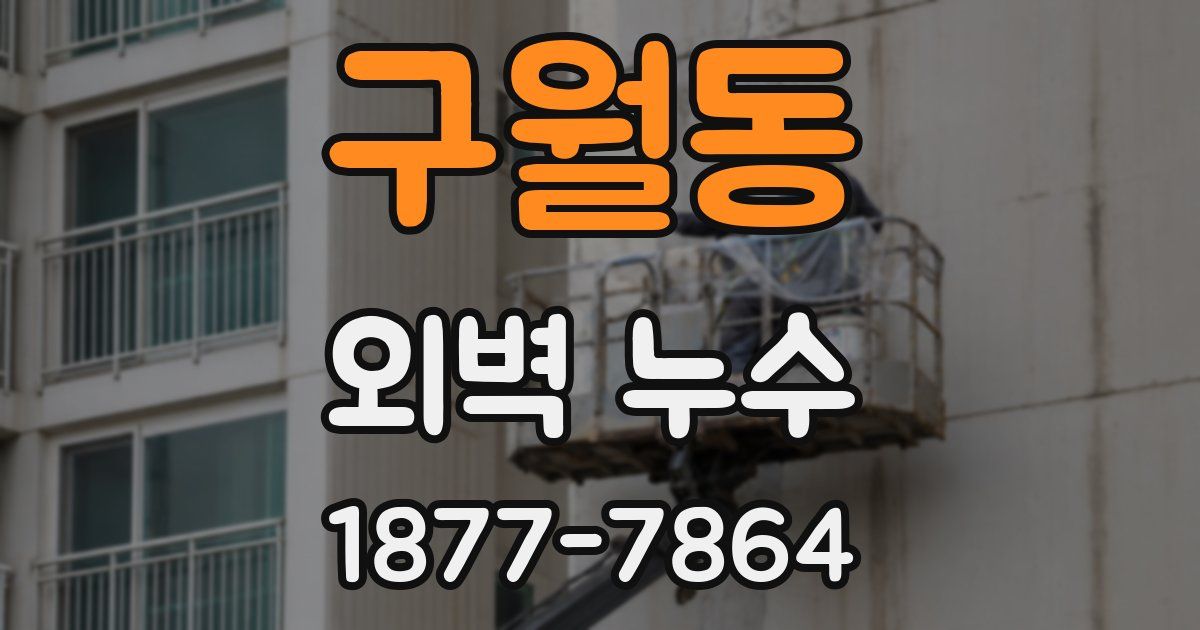 구월동 외벽 누수