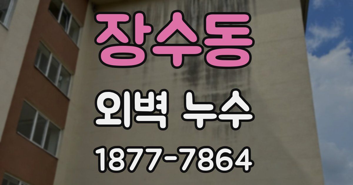 장수동 외벽 누수