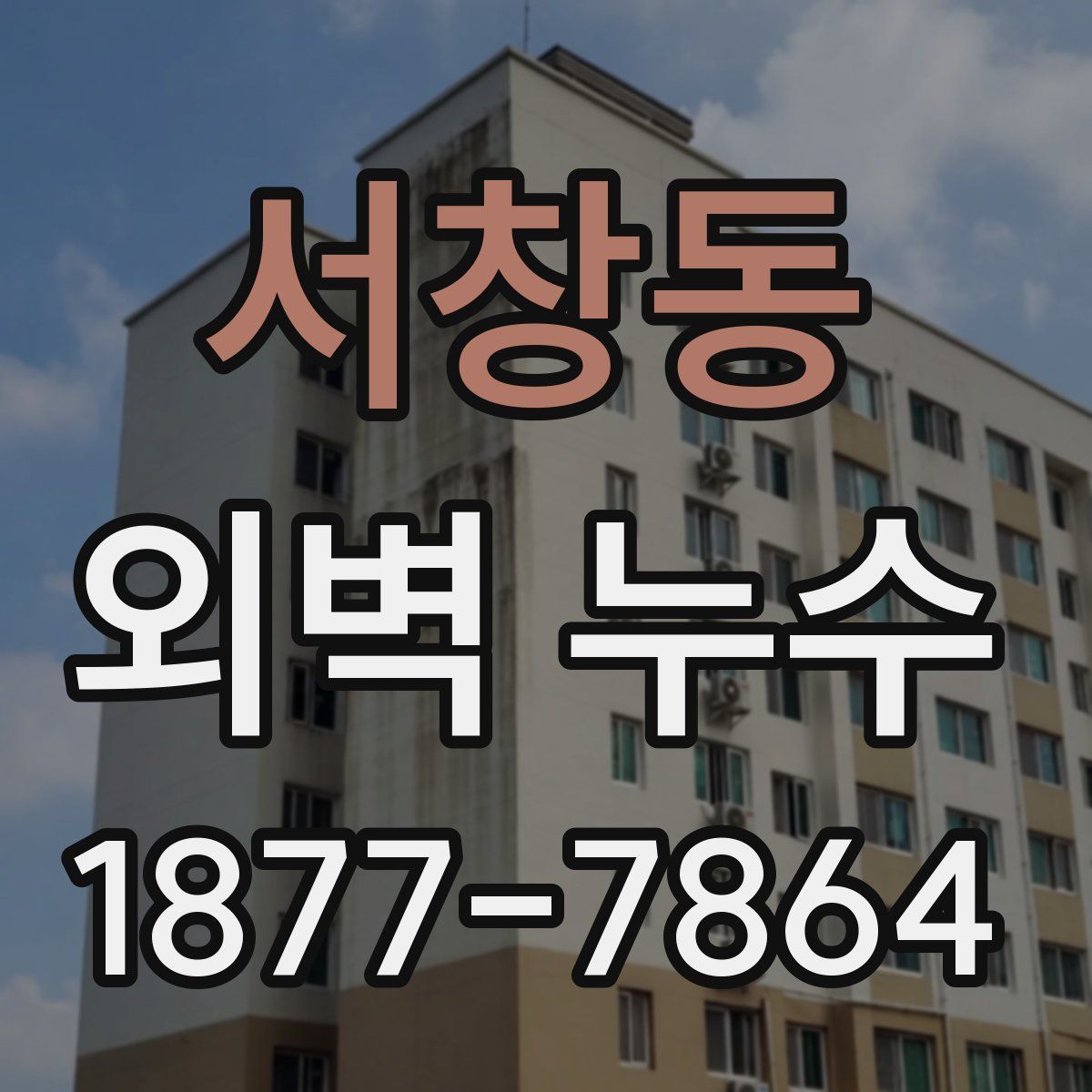 서창동 외벽 누수