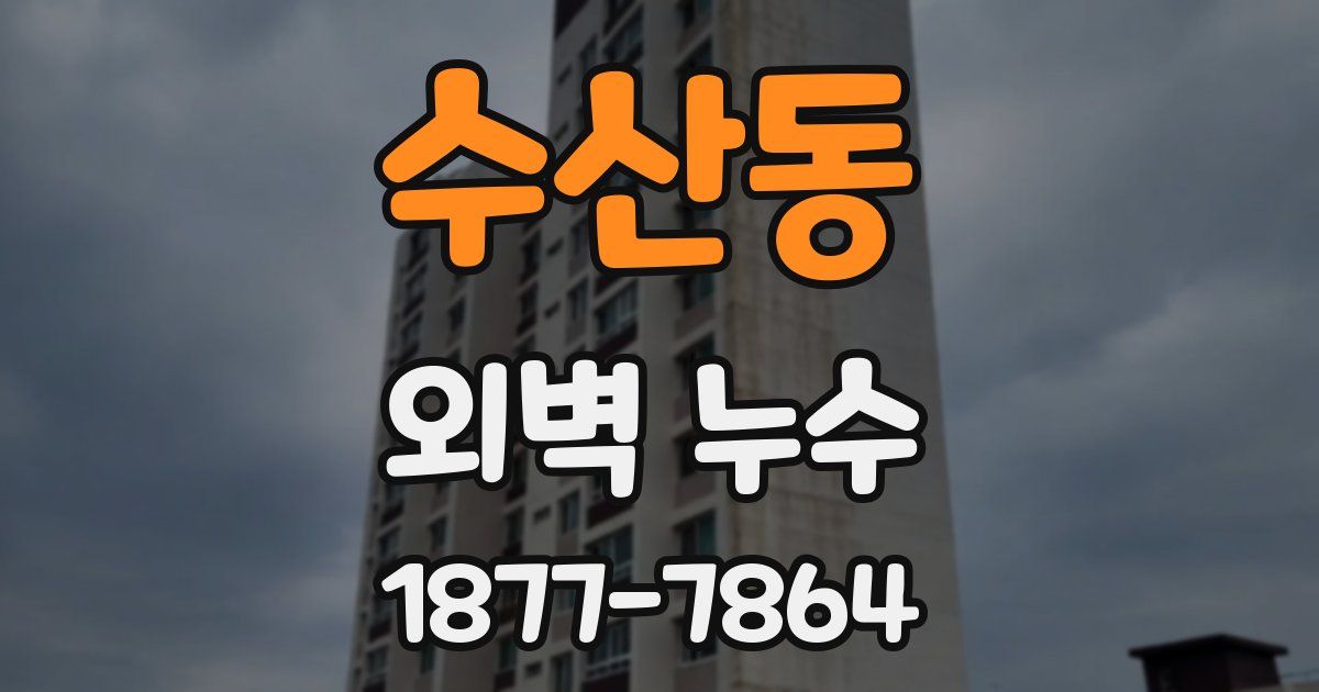 수산동 외벽 누수