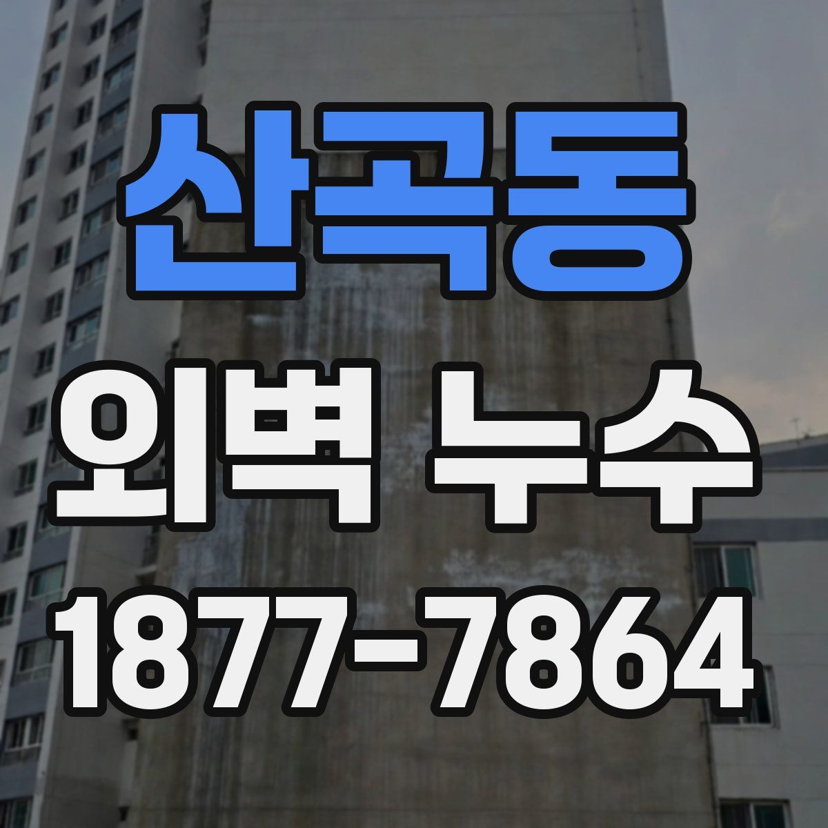산곡동 외벽 누수