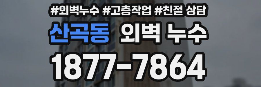 산곡동 외벽 누수
