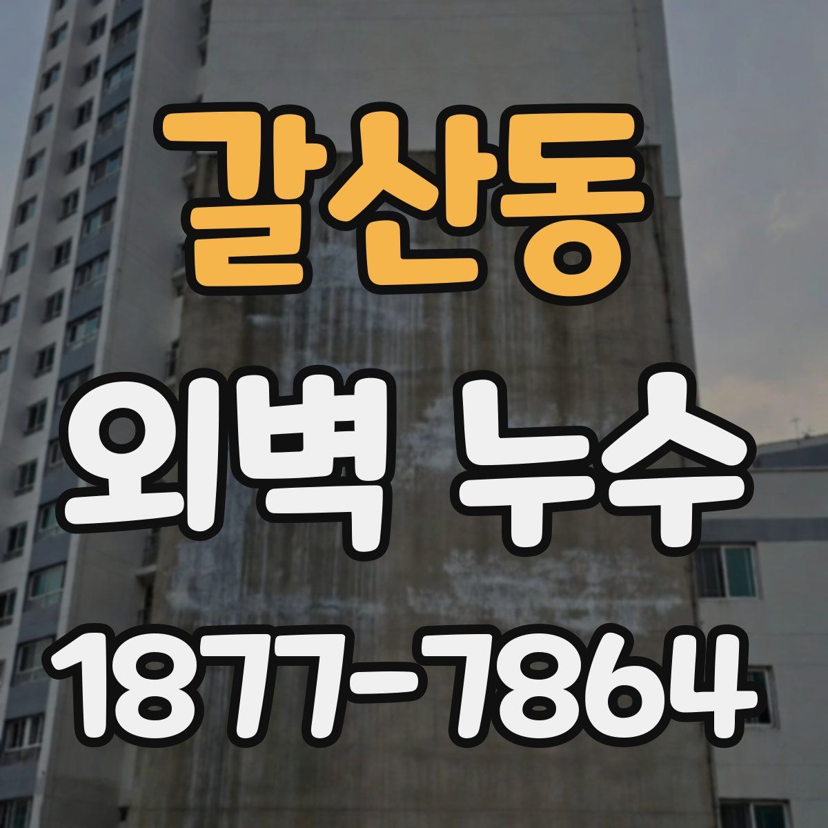 갈산동 외벽 누수