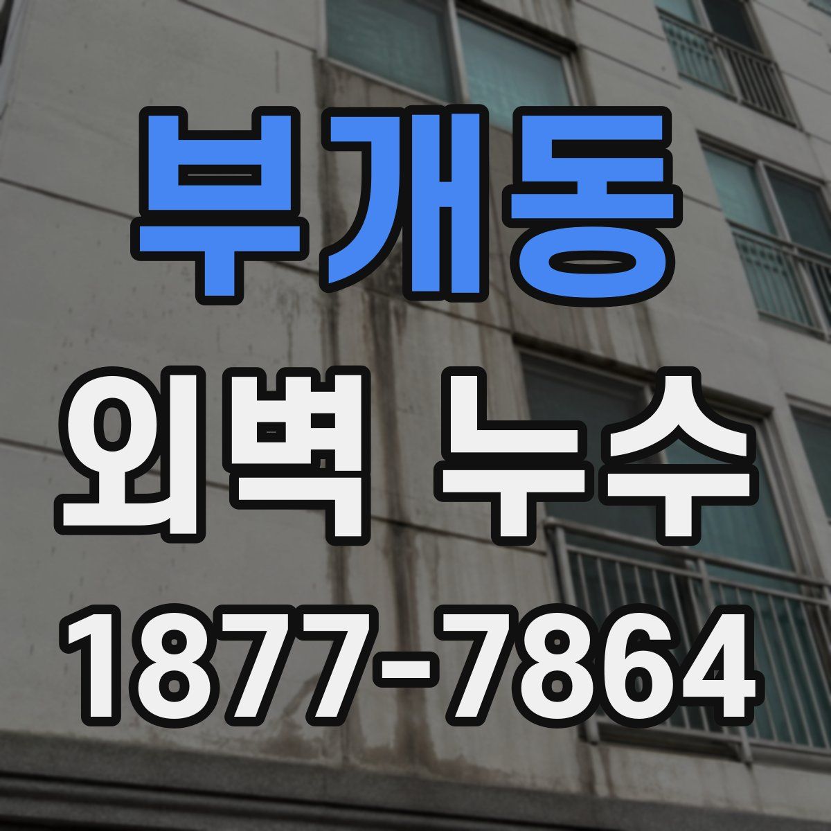 부개동 외벽 누수