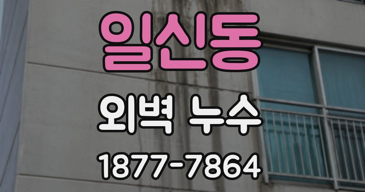 일신동 외벽 누수