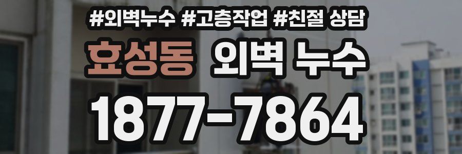 효성동 외벽 누수