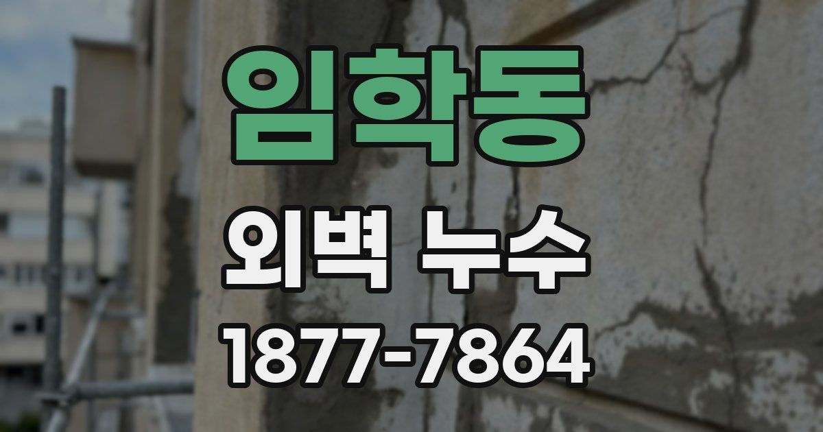 임학동 외벽 누수