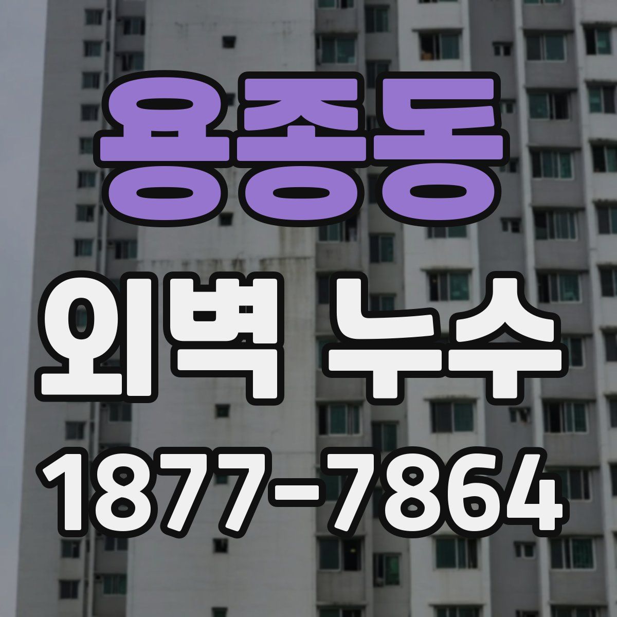 용종동 외벽 누수