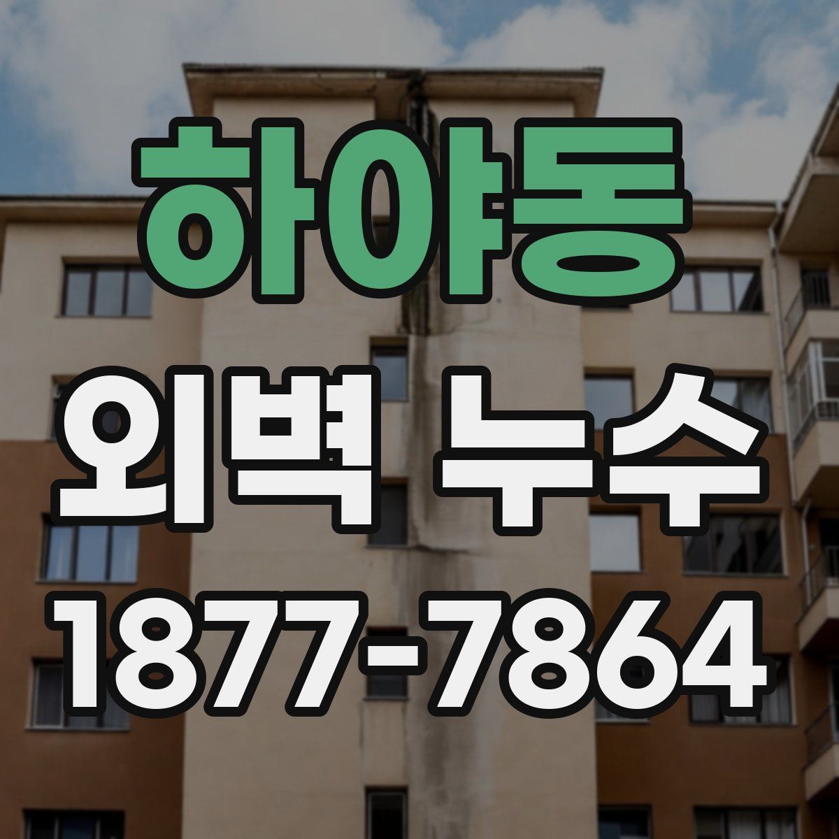하야동 외벽 누수
