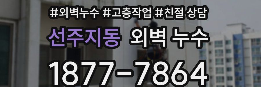선주지동 외벽 누수