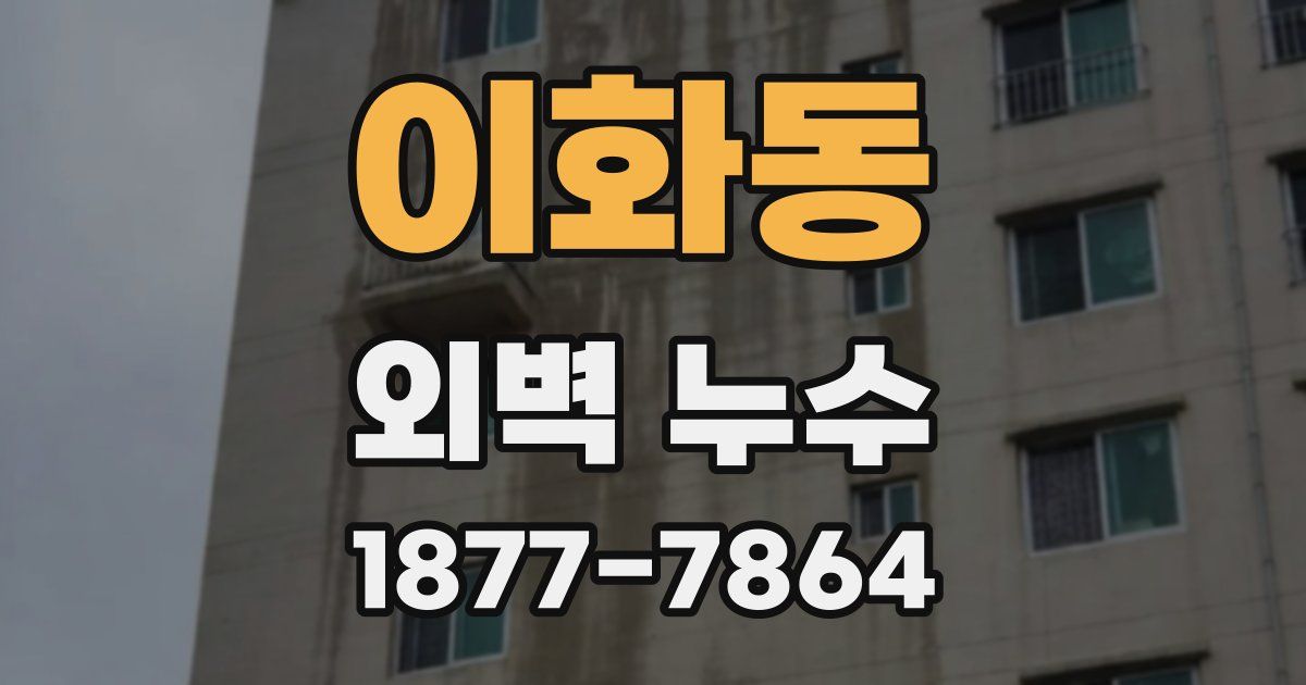 이화동 외벽 누수
