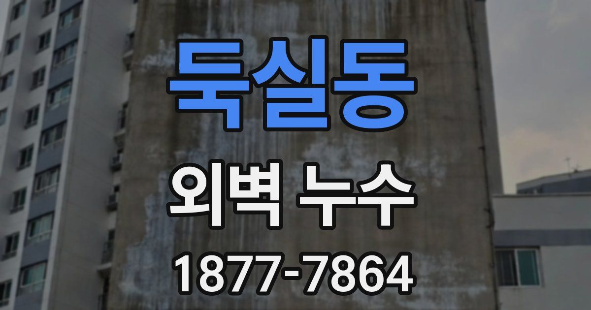 둑실동 외벽 누수