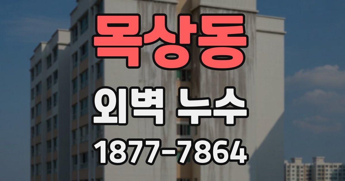 목상동 외벽 누수