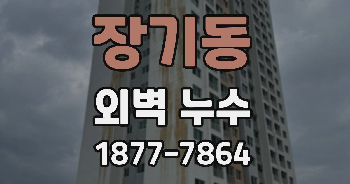 장기동 외벽 누수