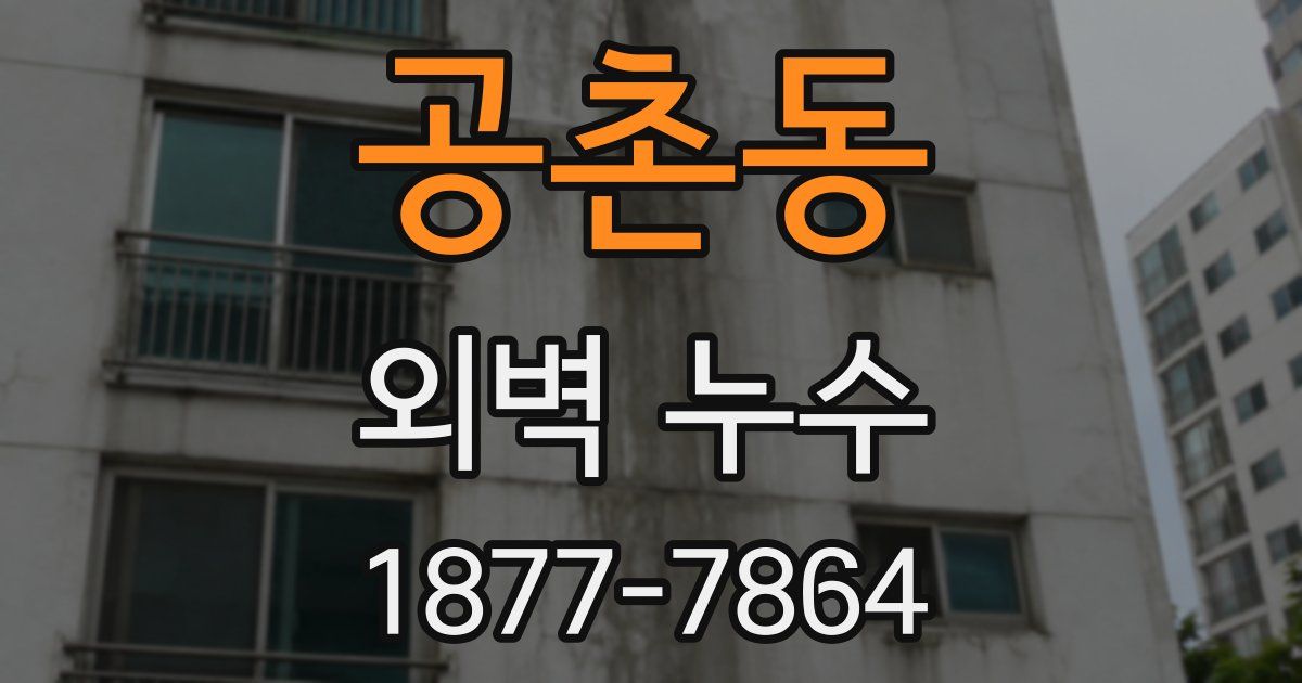 공촌동 외벽 누수