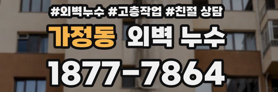 가정동 외벽 누수