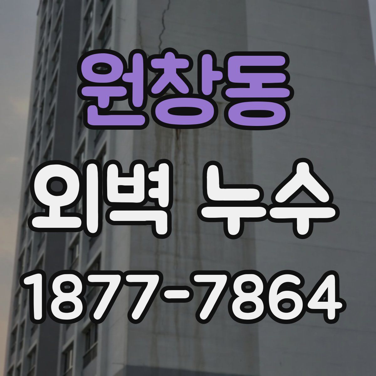 원창동 외벽 누수