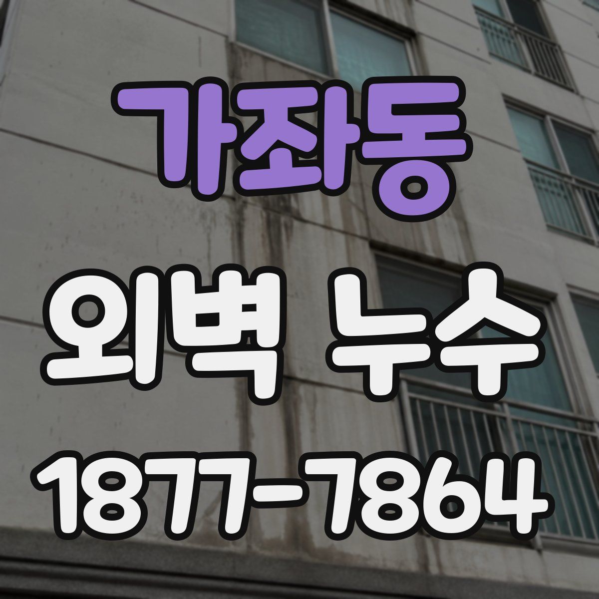 가좌동 외벽 누수