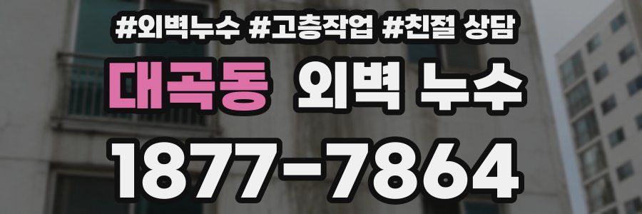 대곡동 외벽 누수