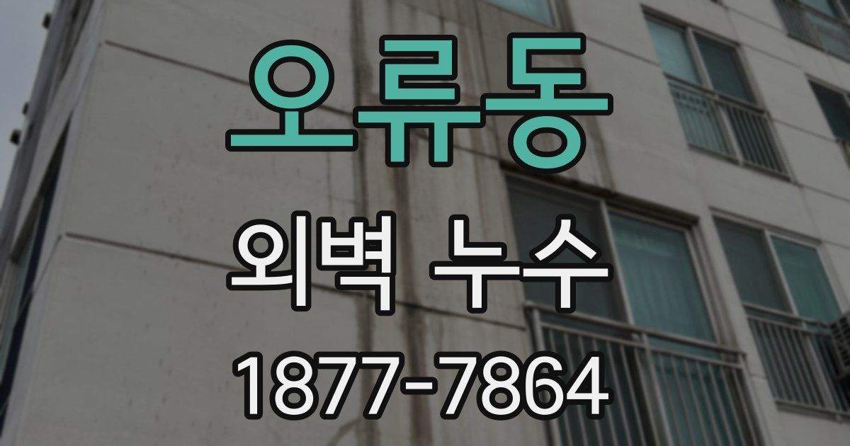 오류동 외벽 누수