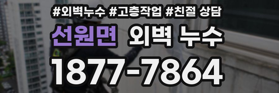 선원면 외벽 누수