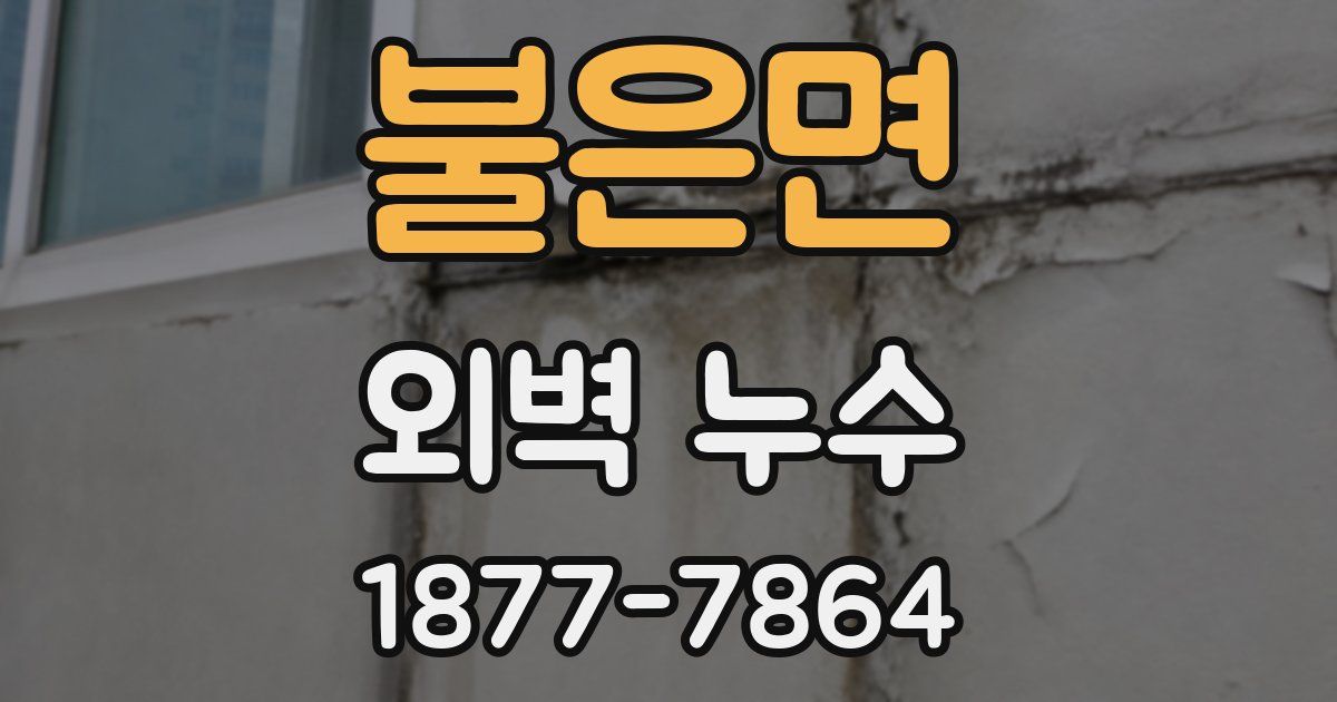 불은면 외벽 누수