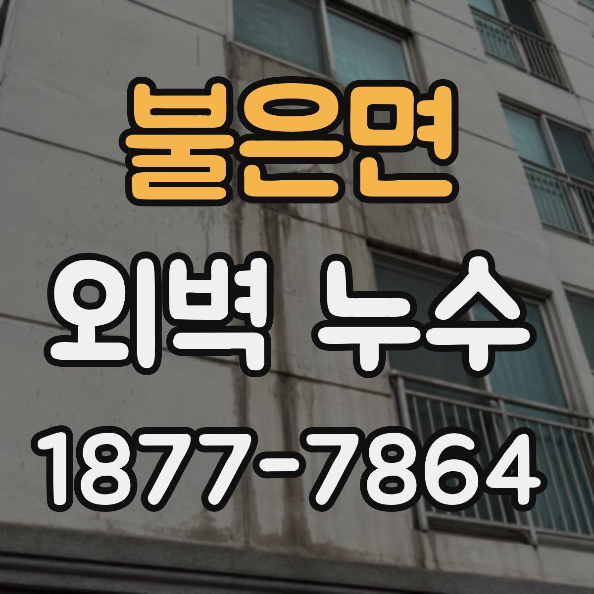 불은면 외벽 누수