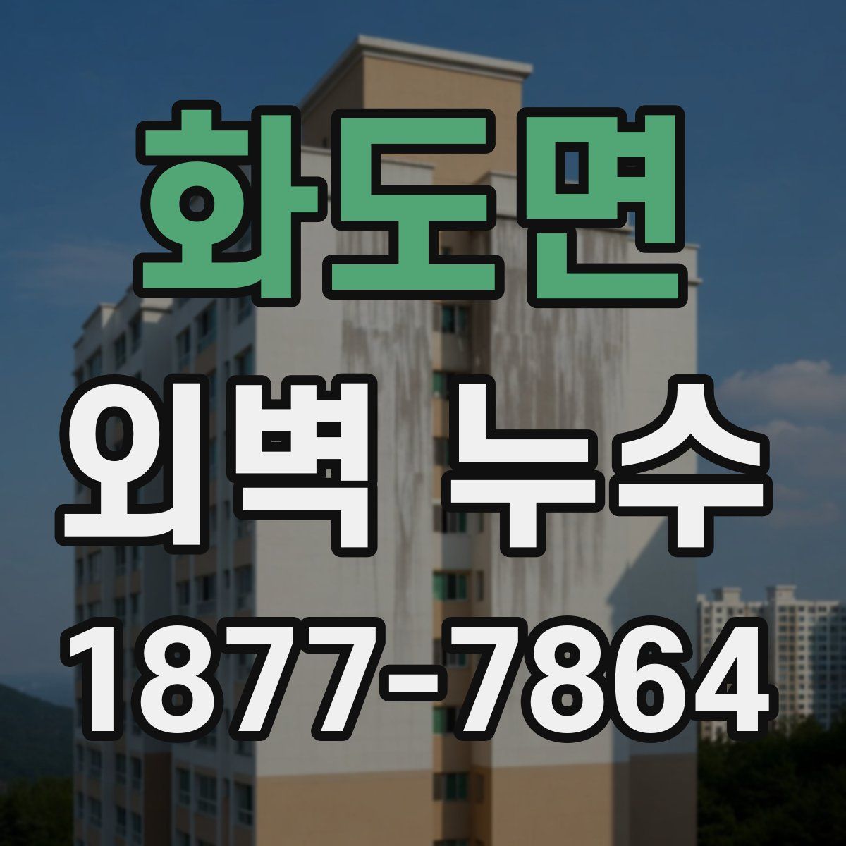 화도면 외벽 누수