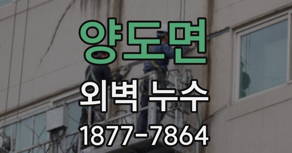 양도면 외벽 누수