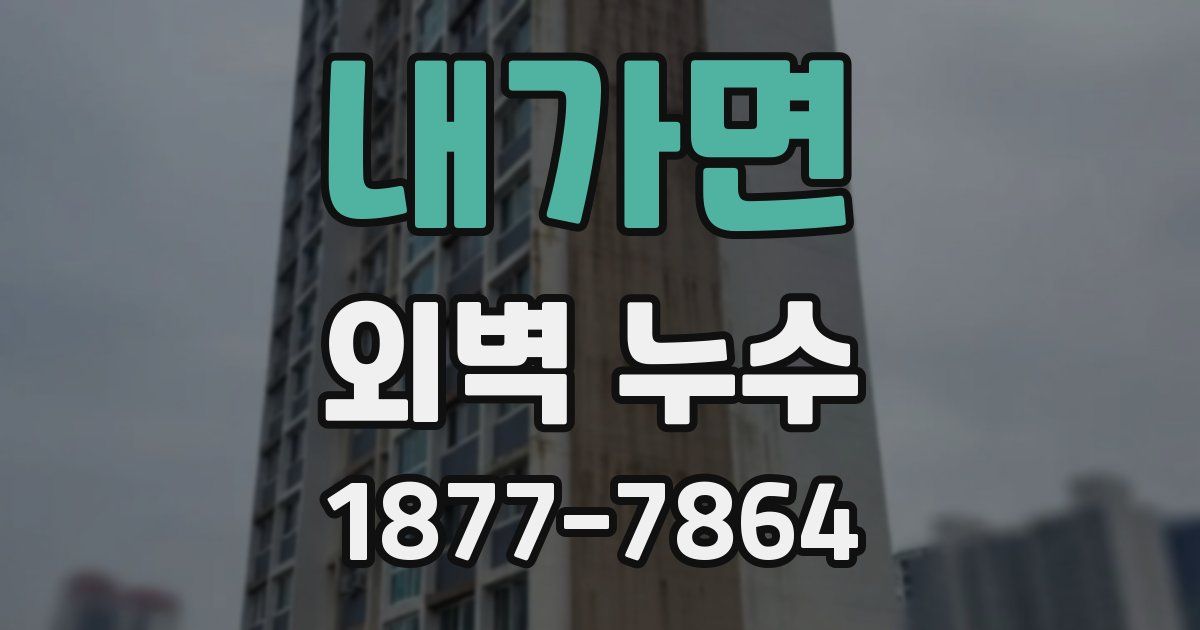 내가면 외벽 누수