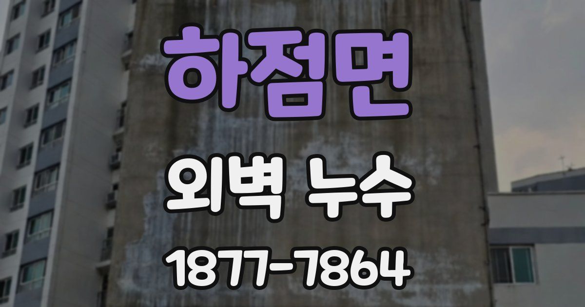 하점면 외벽 누수