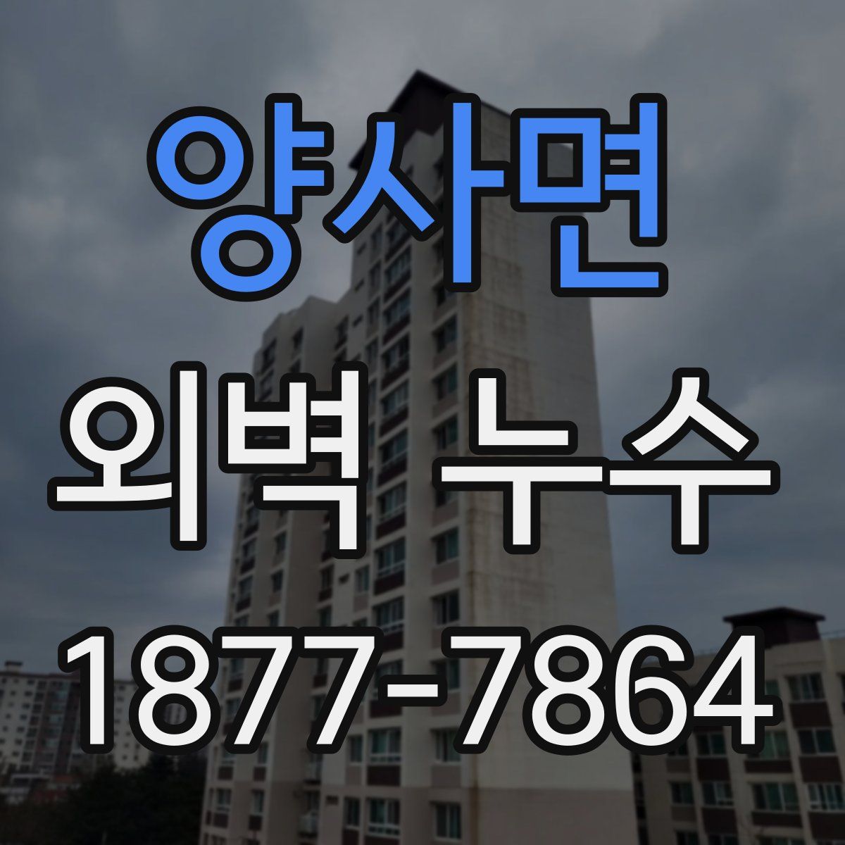 양사면 외벽 누수