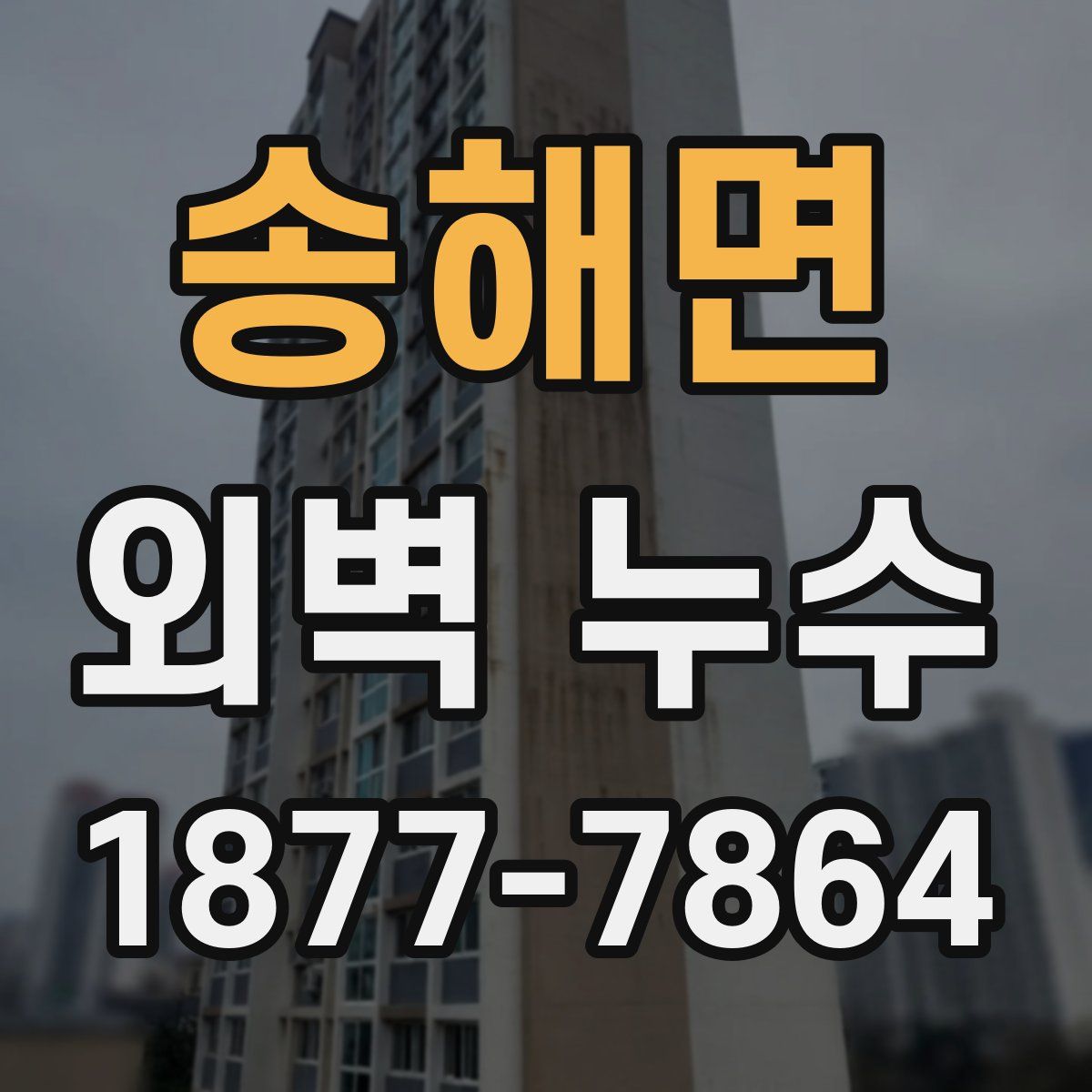 송해면 외벽 누수