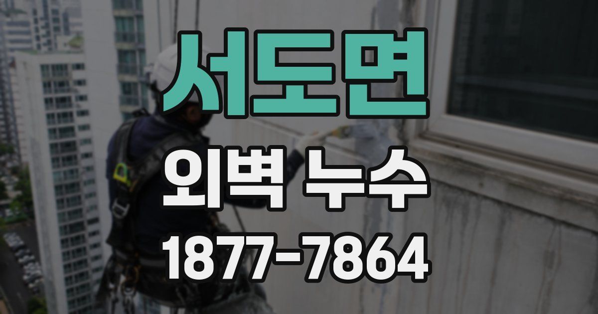 서도면 외벽 누수