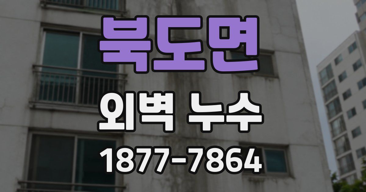 북도면 외벽 누수