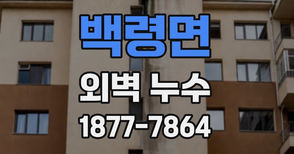 백령면 외벽 누수