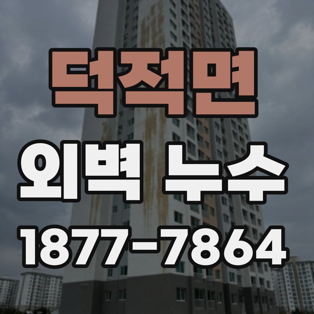덕적면 외벽 누수