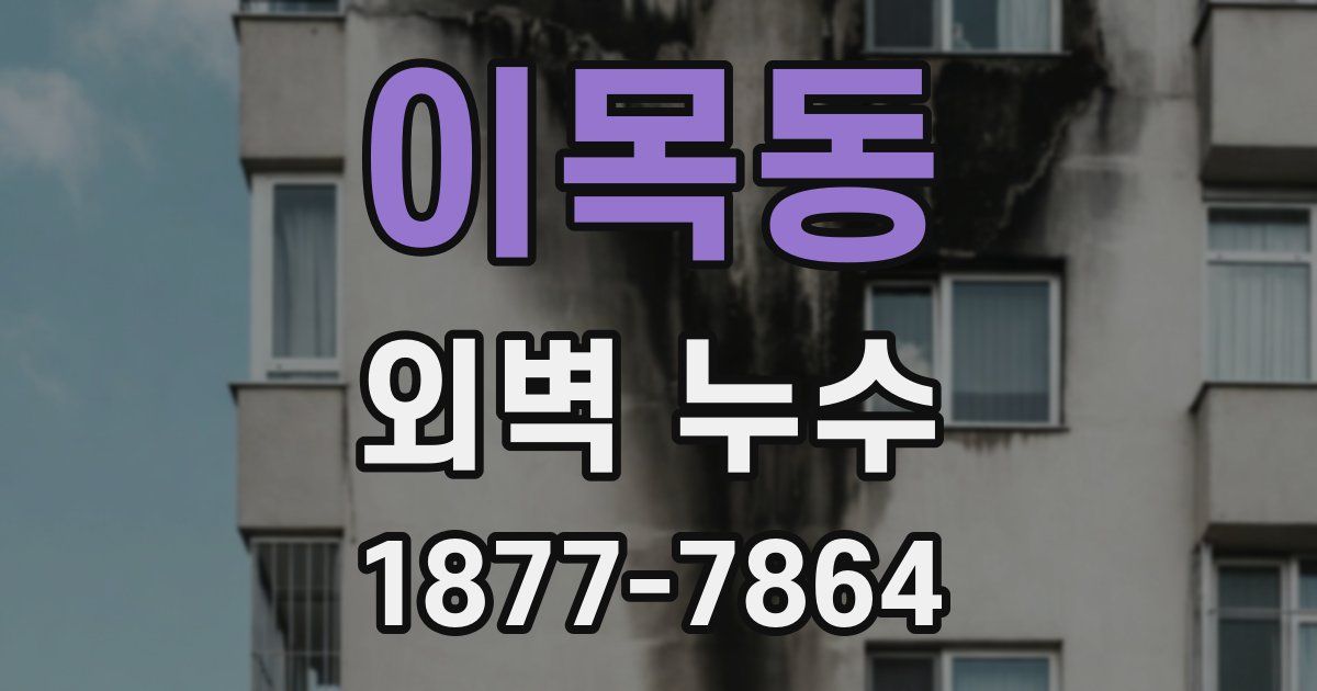 이목동 외벽 누수