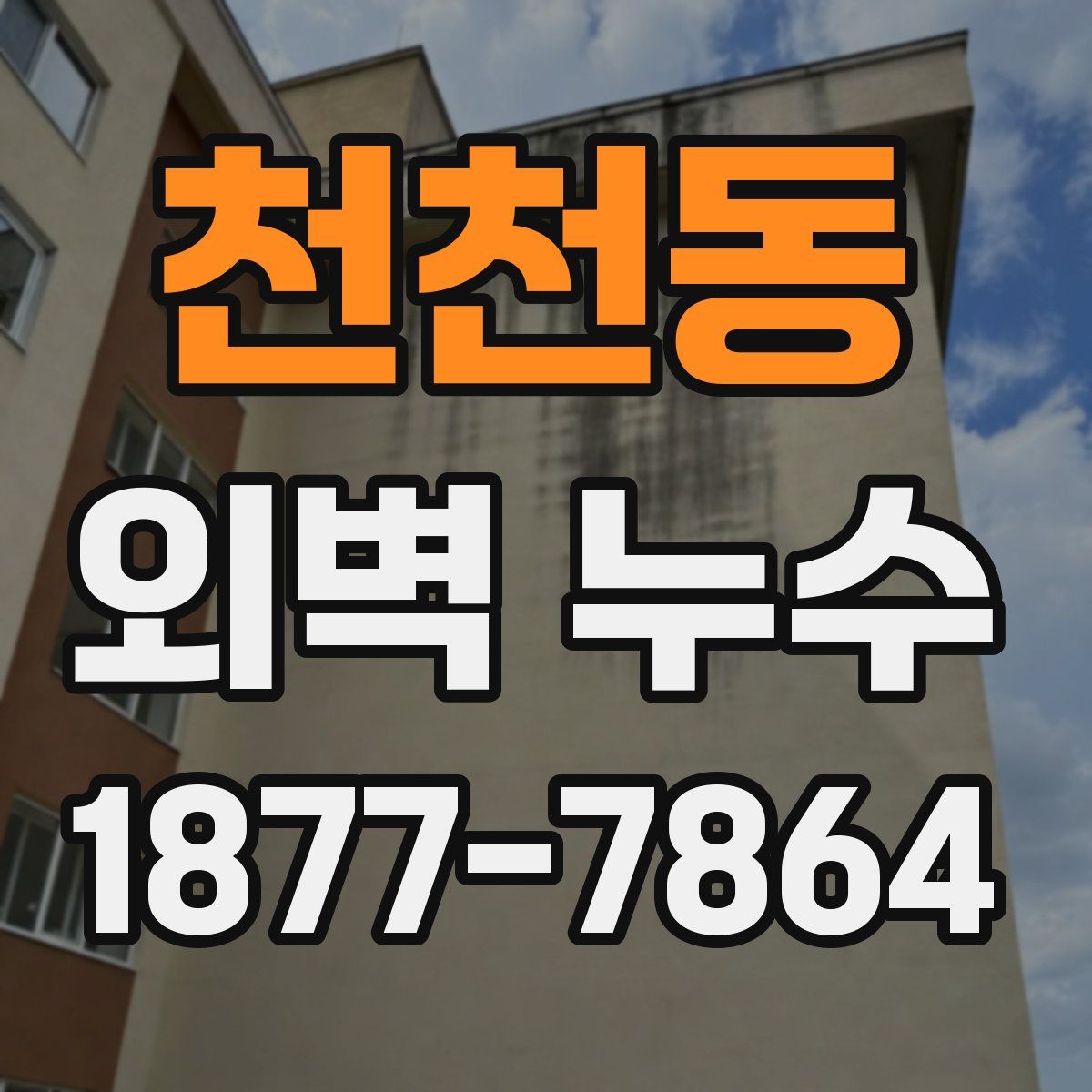 천천동 외벽 누수