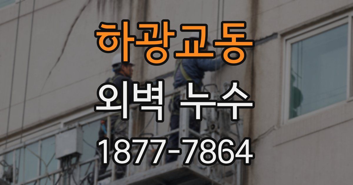 하광교동 외벽 누수