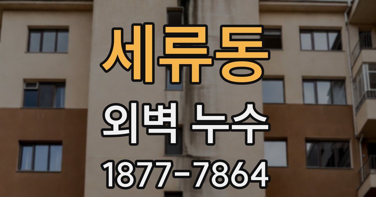 세류동 외벽 누수