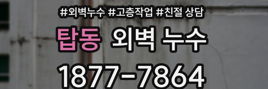 탑동 외벽 누수