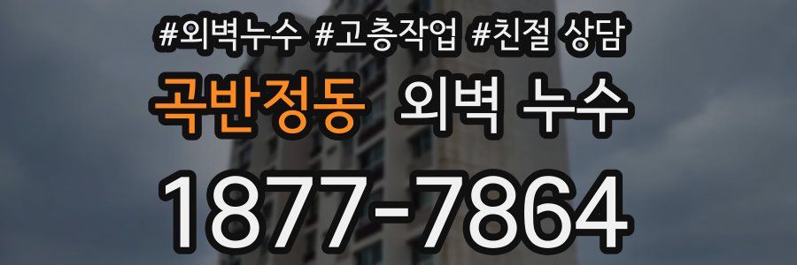 곡반정동 외벽 누수