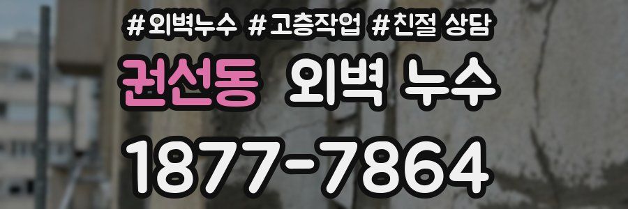 권선동 외벽 누수