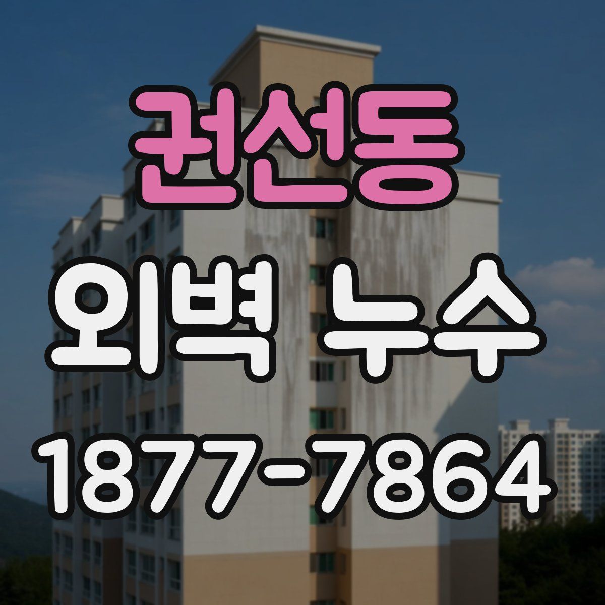 권선동 외벽 누수