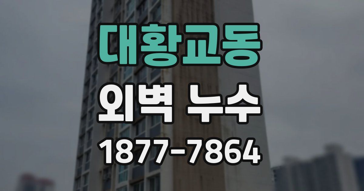 대황교동 외벽 누수